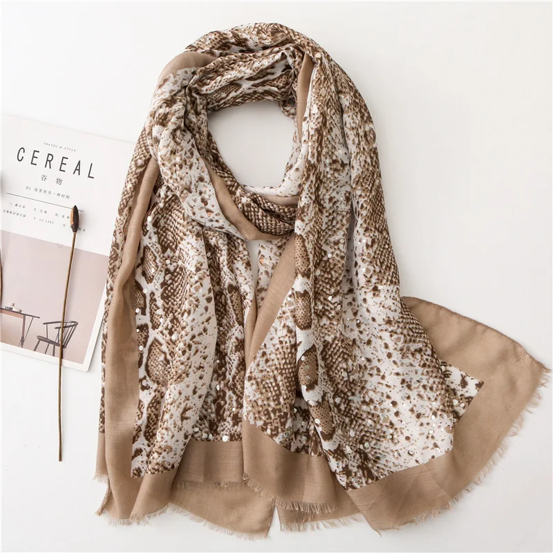 Visrover летние тропические пляжные шарфы с леопардовым принтом шарф хиджаб женские