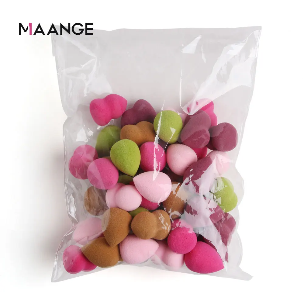 MAANGE 30 шт. мини губка для макияжа косметическая пудра с буфами гладкая инструменты