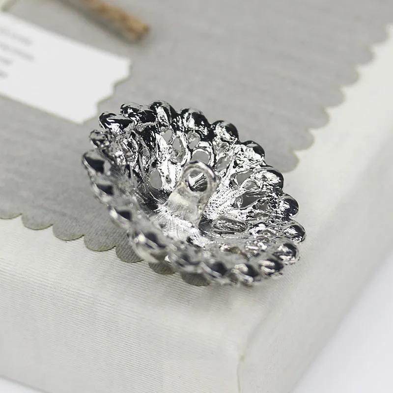 Meetee 2 шт. 30 мм/35 мм/40 мм высококачественные стразы пуговицы сделай сам меховое