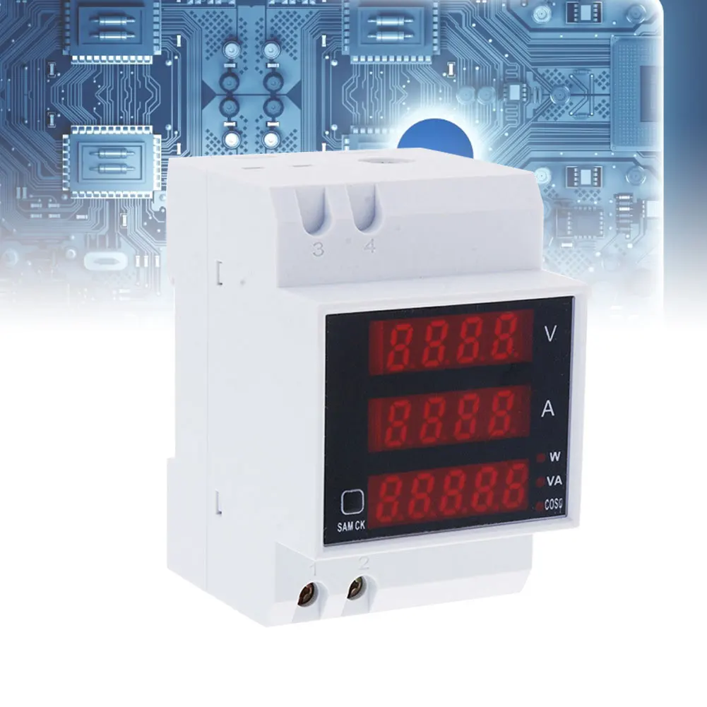 

D52-2048 Power Energy Meter LED Voltmeter Ammeter AC80-300V 0-100A Tool