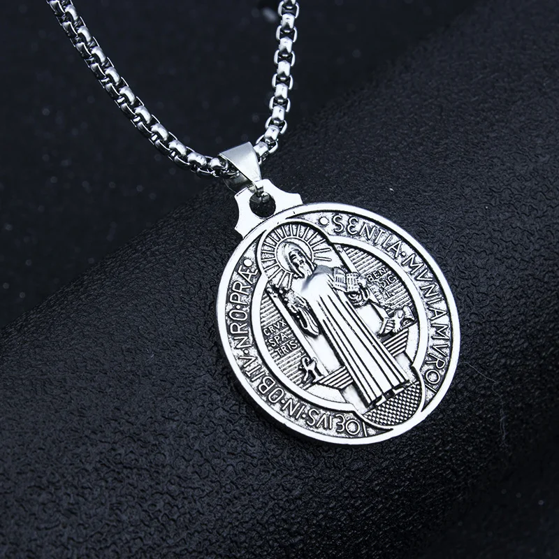 Мужское винтажное ожерелье с надписью голова Иисуса | Украшения и аксессуары