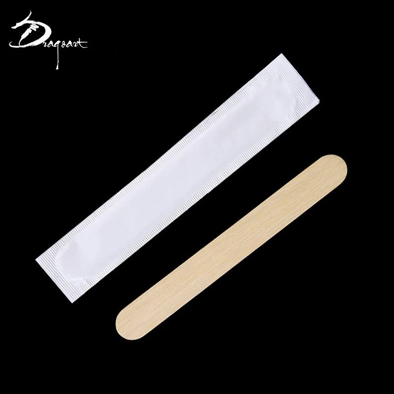 

Dragoart Tattoo Equipment Disposable Tattoo Accessories for Dip Sterilize Wooden Tongue Depressor Tongue Spatula