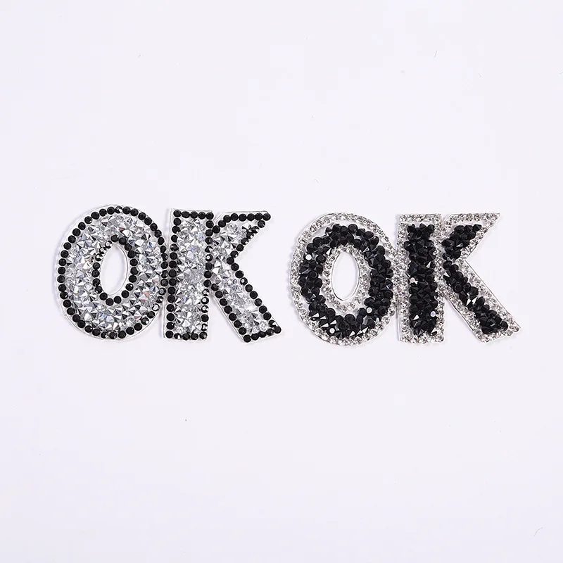 Блестящие патчи Стразы с узором для одежды модные блестящие аппликации сделай