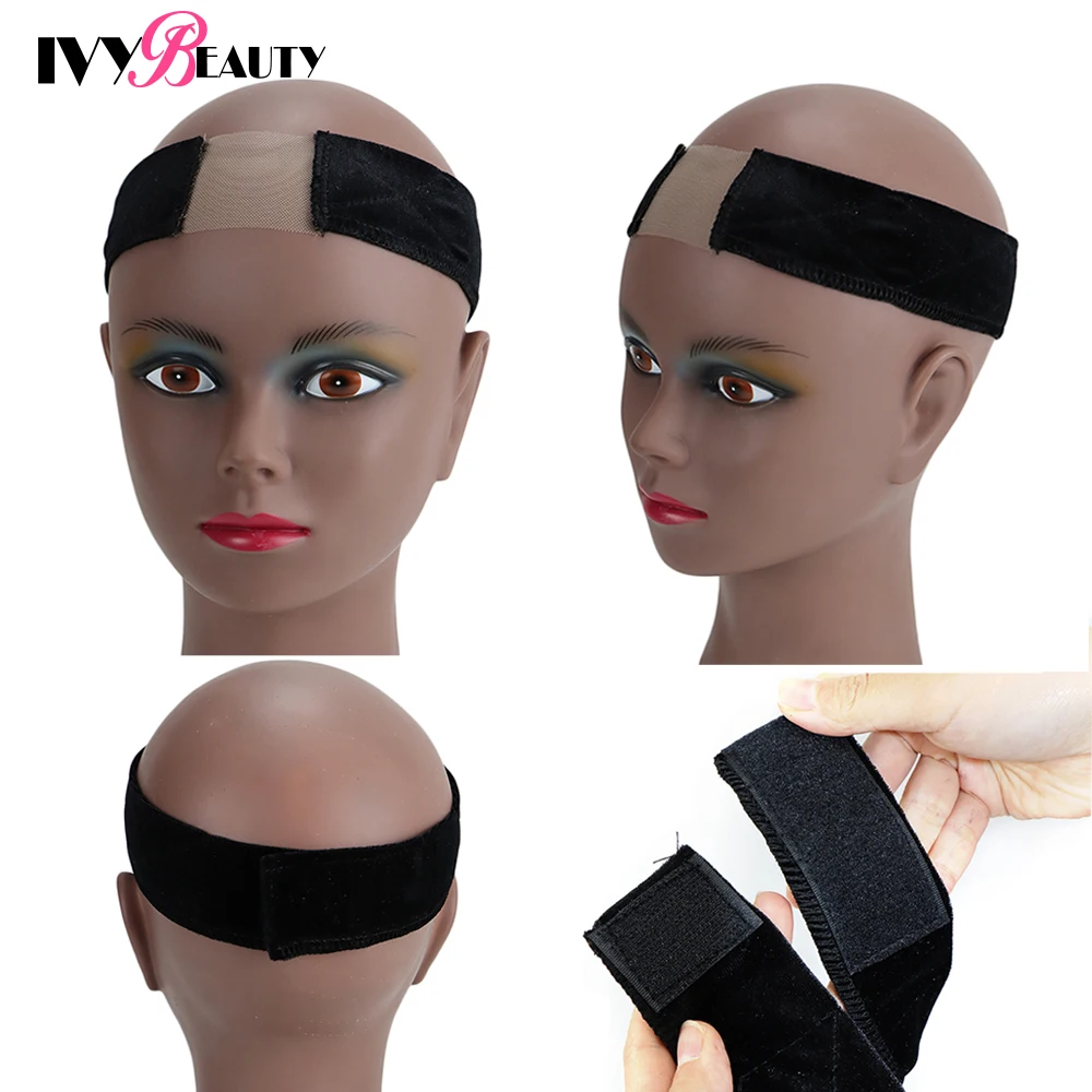 

1Pcs Lace Wig Grip Headbands For Women Non-Slip Comfortable Lace Wig Headband Adjustable Lace Velvet Wig Bands For Install Wigs