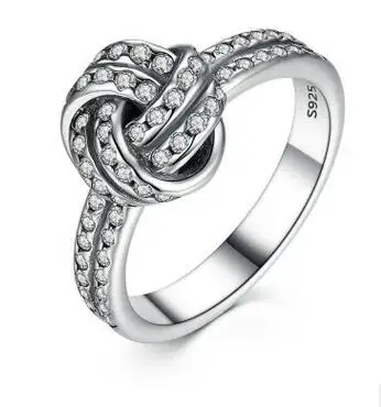 12 925 Sterling Silver Headband Ring Two Hearts and Valentine's Day Love Jewelry Ring - Main Stone Color: 12