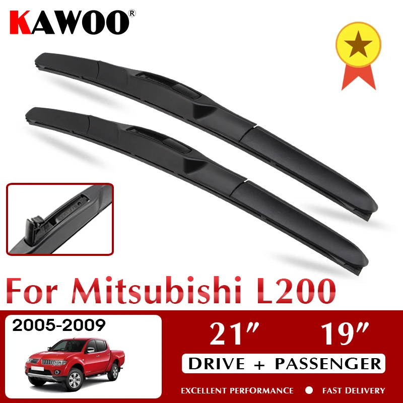 

Стеклоочистители KAWOO для лобового стекла Mitsubishi L200 2005-2009 аксессуары для лобового стекла 21 "+ 19" LHD RHD