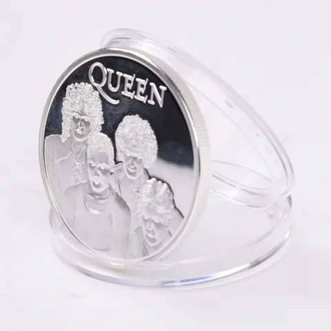 Группа Queen рок-певица Фредди Меркьюри фигурка Посеребренная памятная монета Фредди Меркьюри фанаты подарок коллекционная игрушка