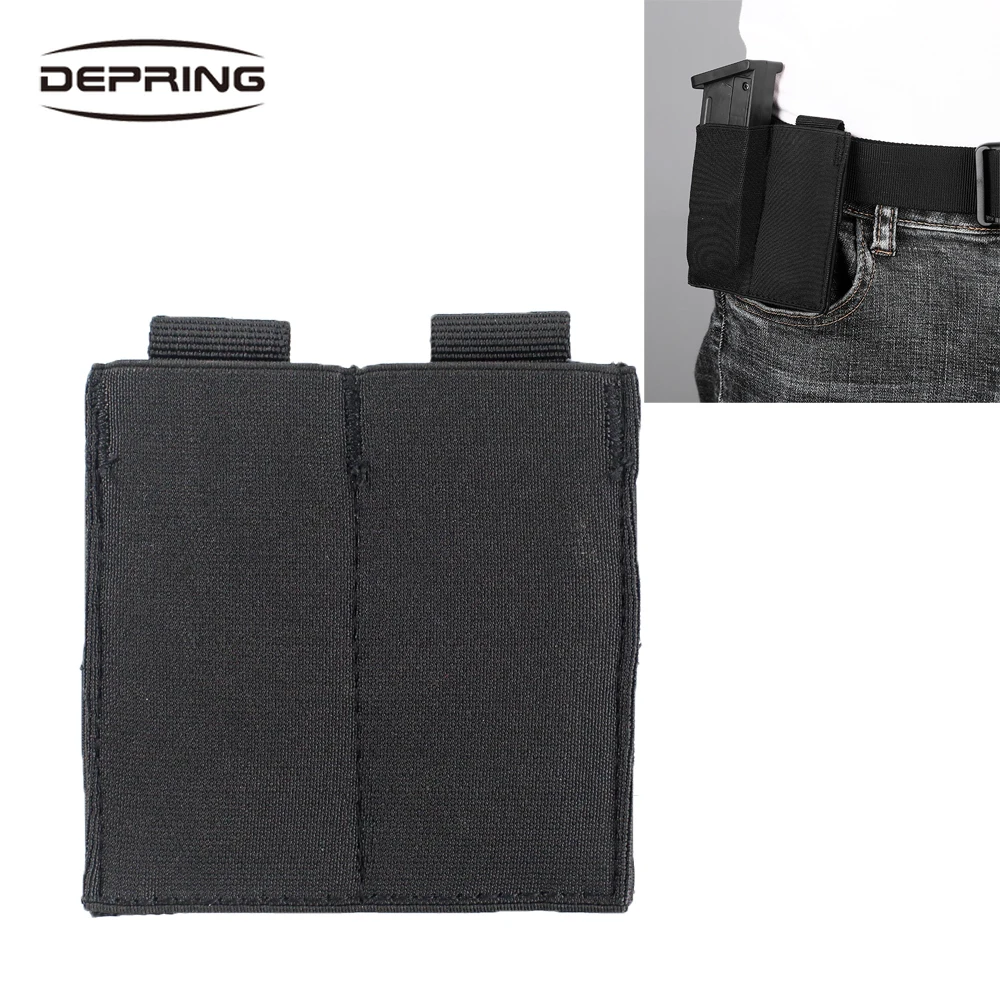 

Тактический Открытый Для Мужчин's Молл двойной журнал Чехол-футляр с открытым верхом эластичный мешок для талии поясная для Охота