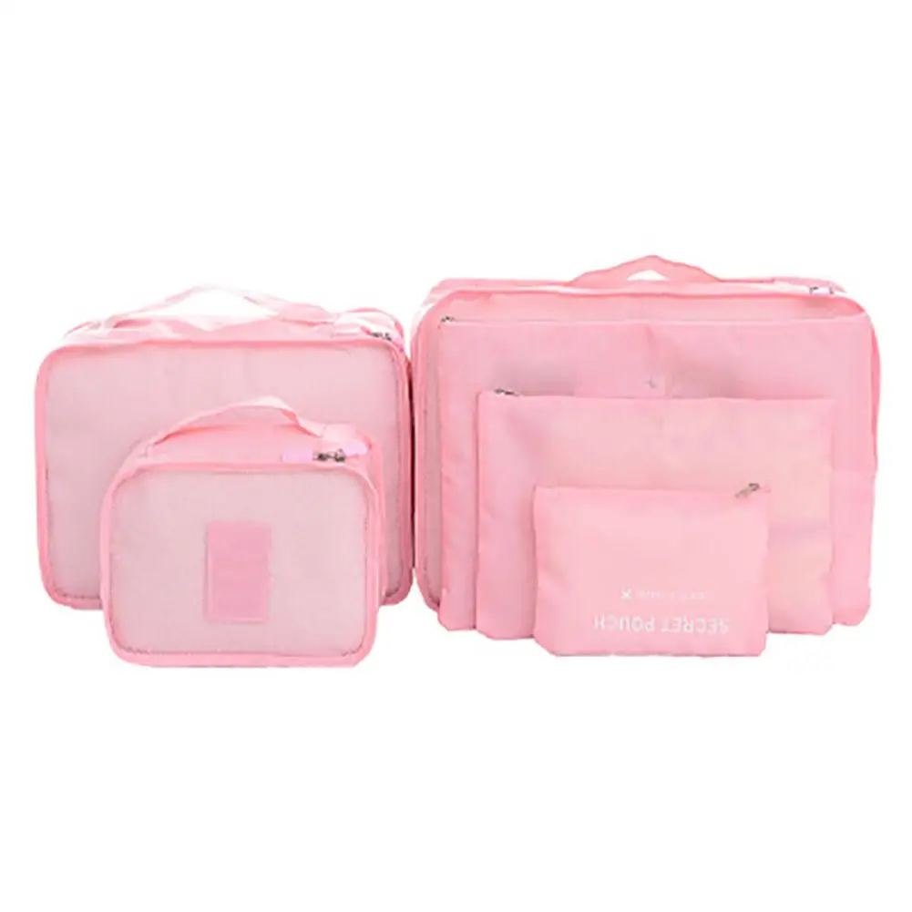 

6 Sets Outdoor Travel Storage Bag Suit For Clothes Underwear Shoes Quilt Packaging Bag Travel Luggage Organizer Home Storage Bag