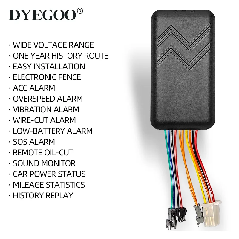 GPS трекер DYEGOO GT06 для автомобилей и мотоциклов высокоточный с голосовым монитором