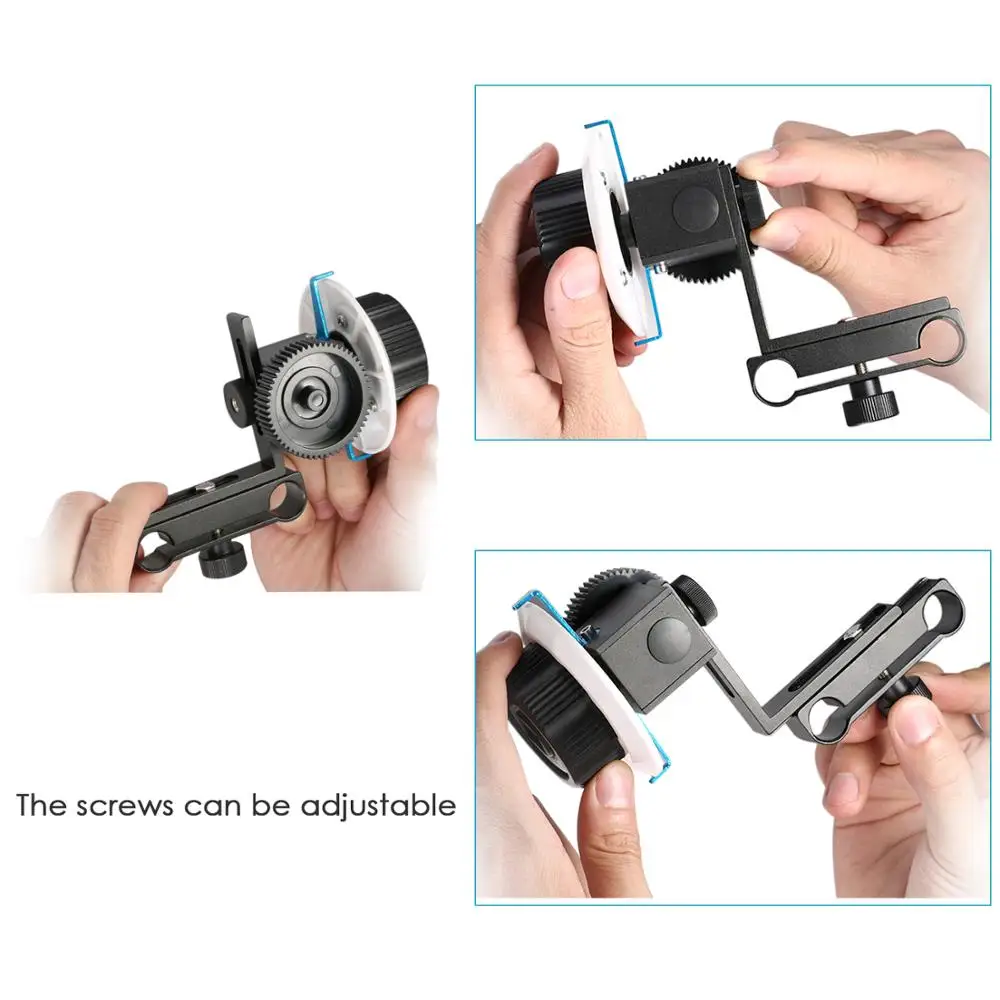 

Neewer Follow Focus with Gear Ring Belt Fits 15mm Rod Film Making System,Shoulder Support,Stabilizer,Movie Rig