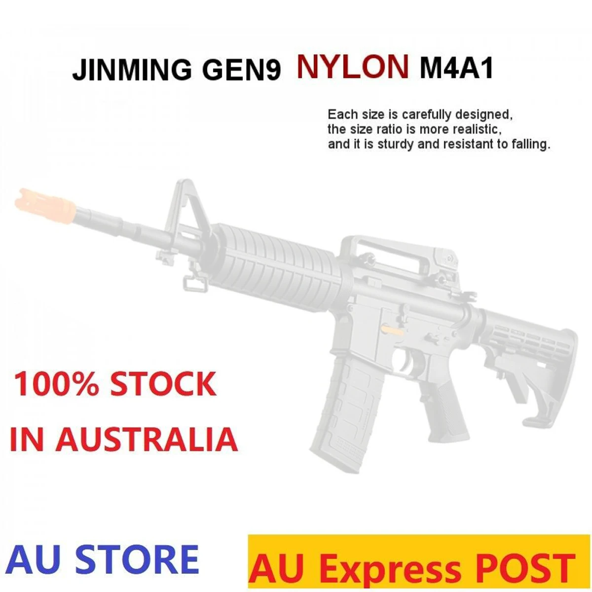 Нейлоновый Jinming M4A1-J9 Gen9 коробка передач гелевый бластер автоматический