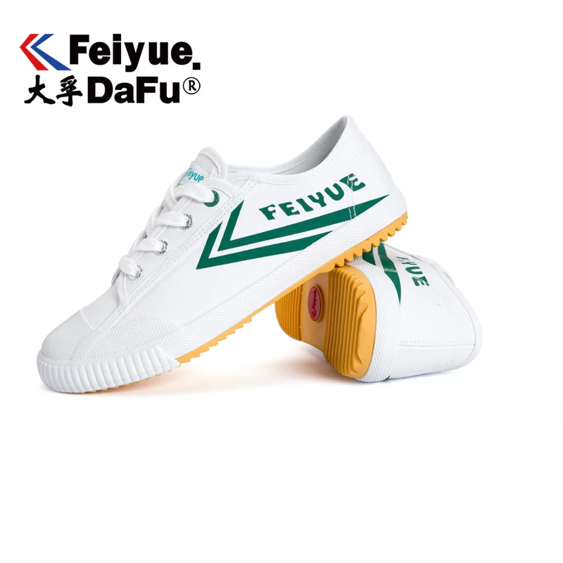 Мужские и женские парусиновые кроссовки Feiyue классические на плоской подошве с
