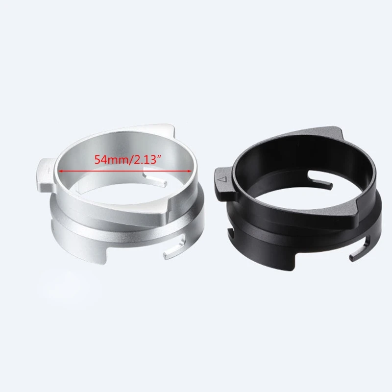 

Handle Dedicated Coffee Dosing Ring Rotatable Aluminum Alloy Coffee Powder Receiving Loop Espresso Dosing Funnel Parts