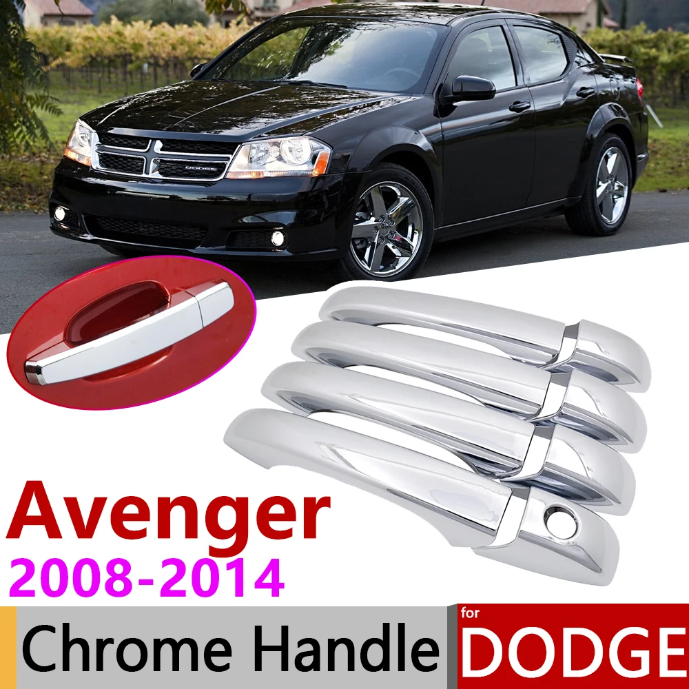 Для Dodge Avenger GTS 2008 ~ 2014 хромированная дверная ручка крышка наклейки на автомобиль