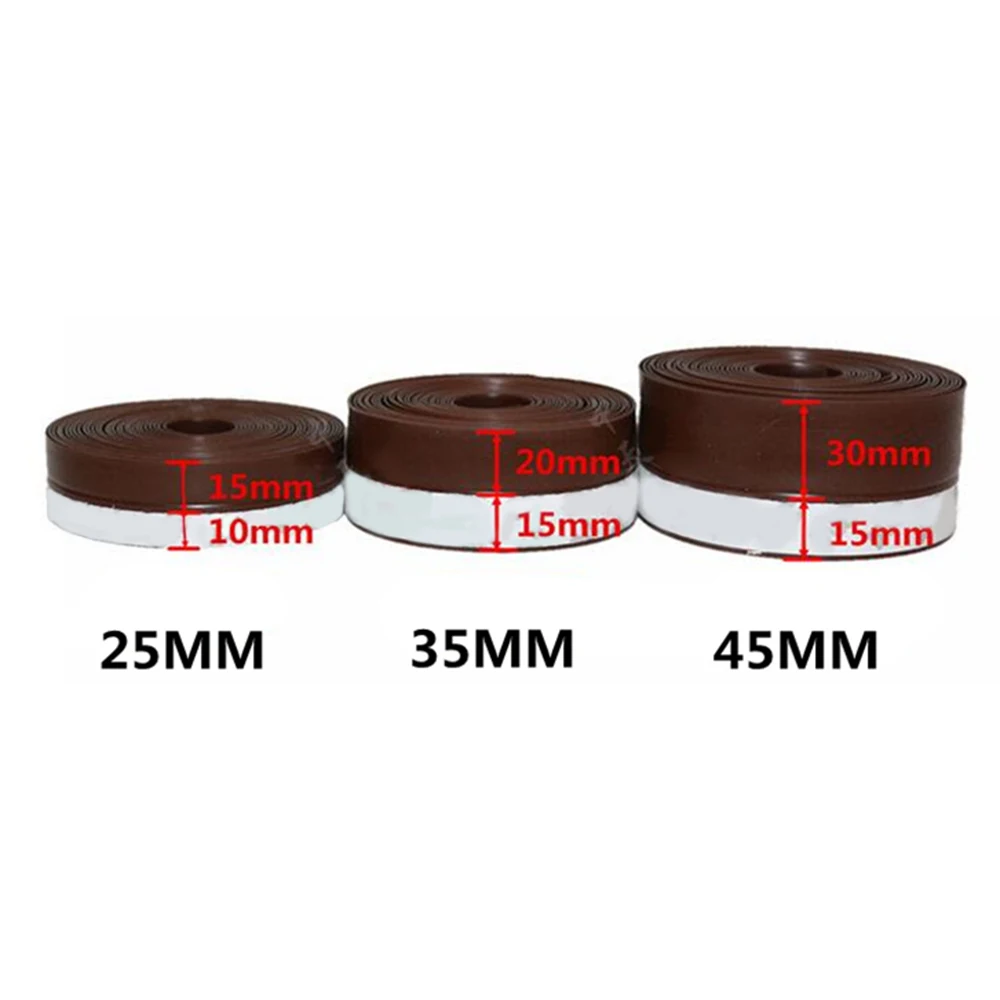 Нижняя уплотнительная лента самоклеящаяся Звукоизоляционная для дверей и окон