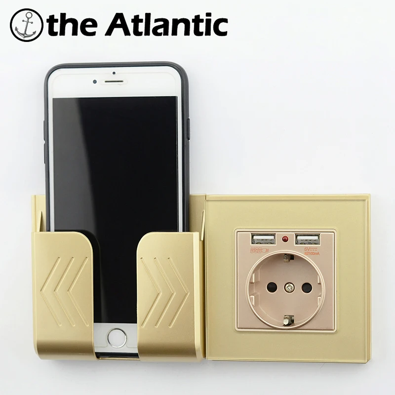 Настенная розетка мощность 16А стандарт ЕС с 2A двойной usb-порт для зарядки