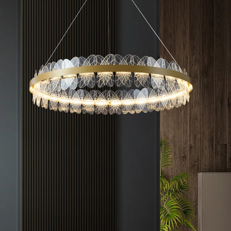 

Дизайнерская Роскошная обеденная люстра, домашний минималистичный светильник для спальни, кабинета, современная светодиодная лампа для го...