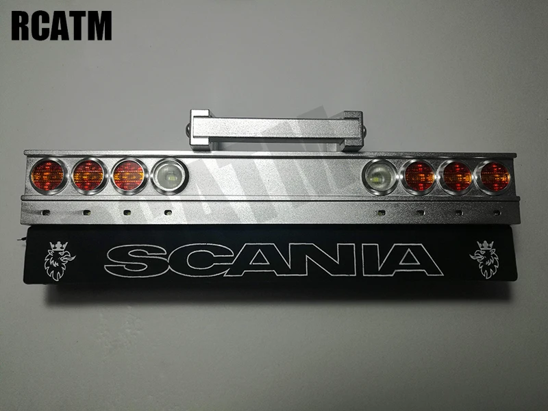 

Metal CNC Taillight System for 1/14 Tamiya RC Truck Trailer Tipper SCANIA 770S 620 470 Benz Actros Volvo FH16 MAN TGX DIY Parts