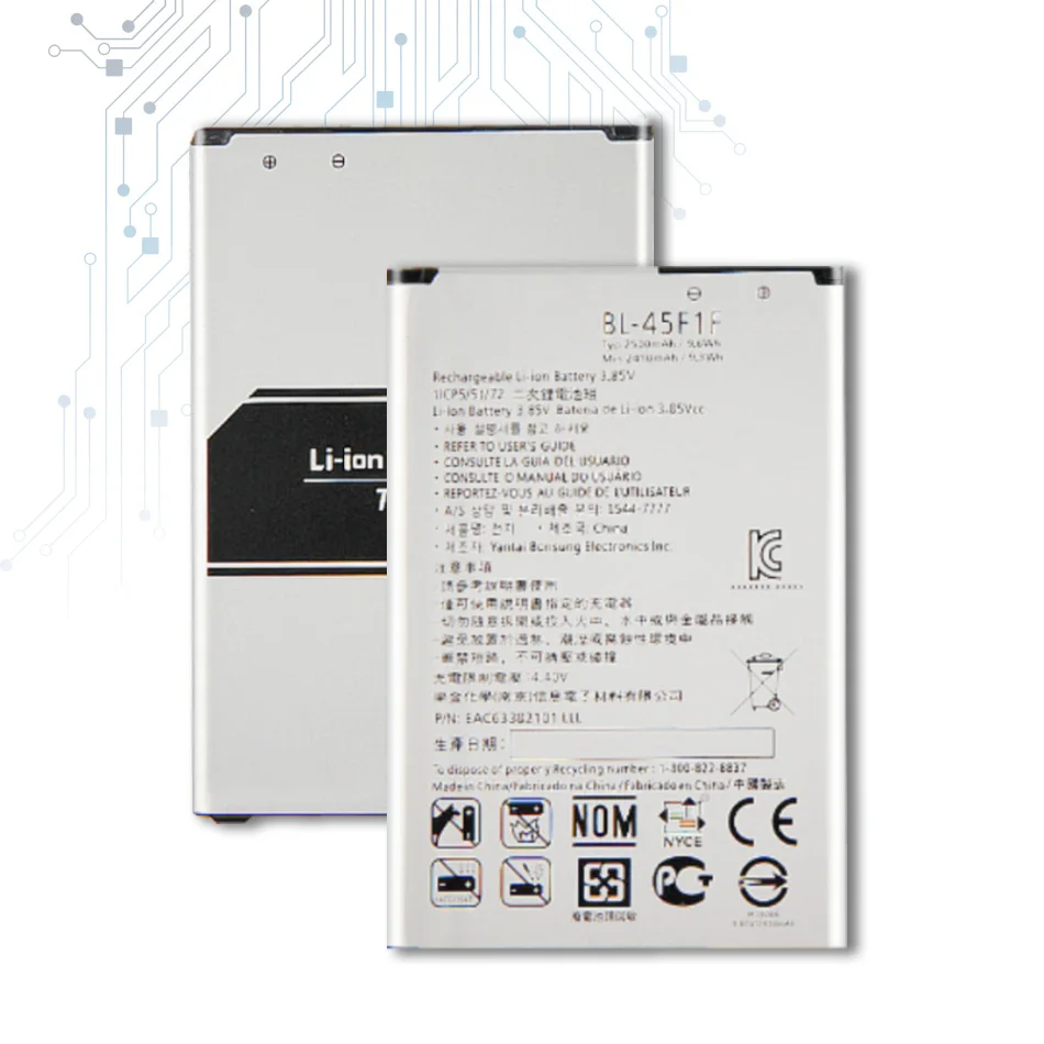 

BL-45F1F Battery For LG K8 K4 K3 M160 LG Aristo MS210 2410mAh X230K M160 X240K LV3 (2017 Version K8) BL 45F1F with Track Code