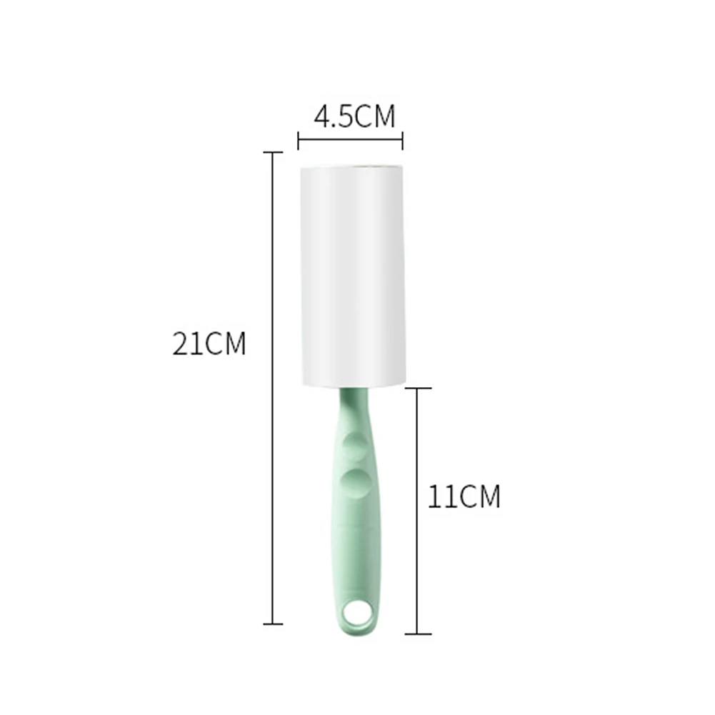 

Portable Clothing Sticky Roller Sticky Dust Paper Tearable Adhesive Brush Clothes Lint Brush Hair Remover Kit with Handle