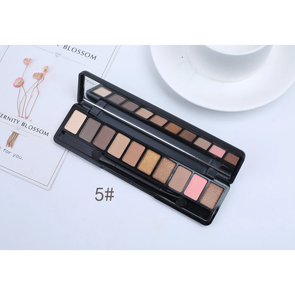 Fashion Eyeshadow Palette 10 Colors Matte Glitter Eye Shadow Makeup Nude Beauty Make Up Set Cosmetics Tools |