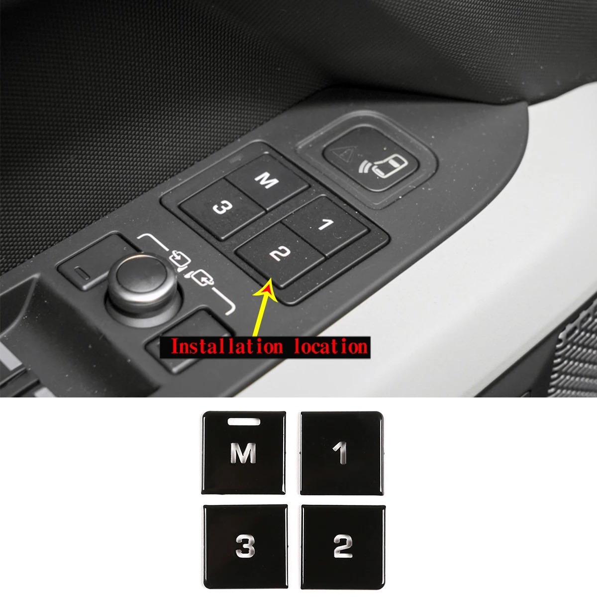

For Land Rover seat memory button M123 stainless steel car interior accessories