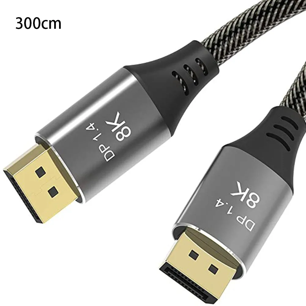 Кабель для порта дисплея 1 4 HD 8K 60 Гц 7680x4320 разрешение 32 Гбит/с передача нейлоновый