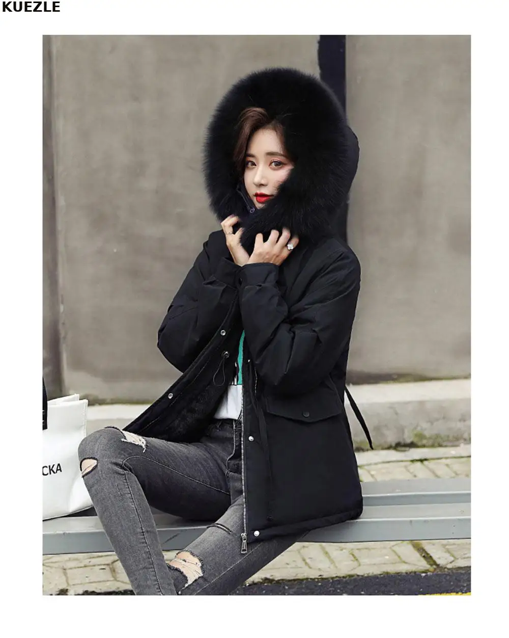 

Parker jacket Winter Coat Women 2020 Fashion Winter Jacket Women Cotton Padded Parka Short Outwear Hooded 5 Colors Female Jacket