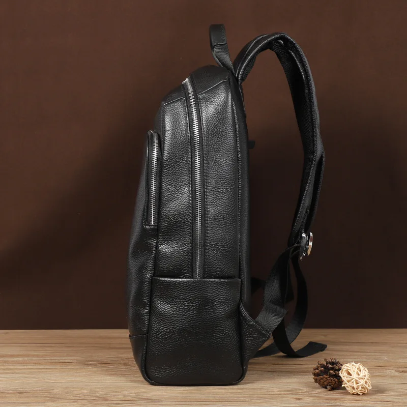 100% корова натуральная кожа мужские рюкзаки студенческий рюкзак для мальчика