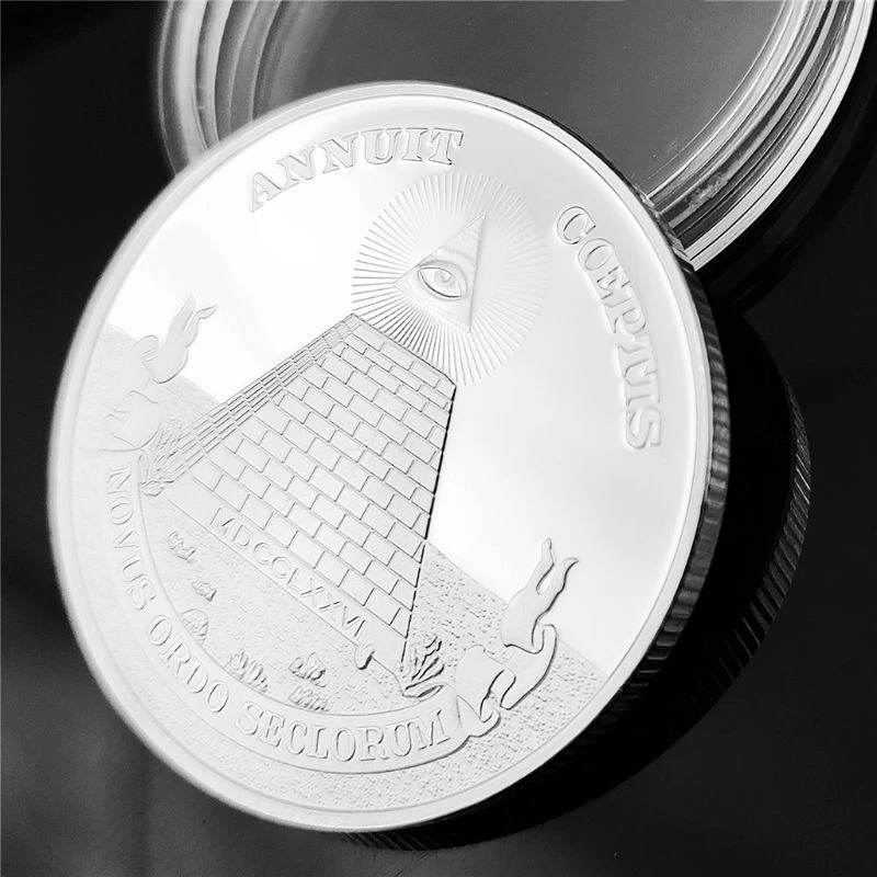Глаз масонской Памятная коллекция монет подарок сувенир художественный металлический e