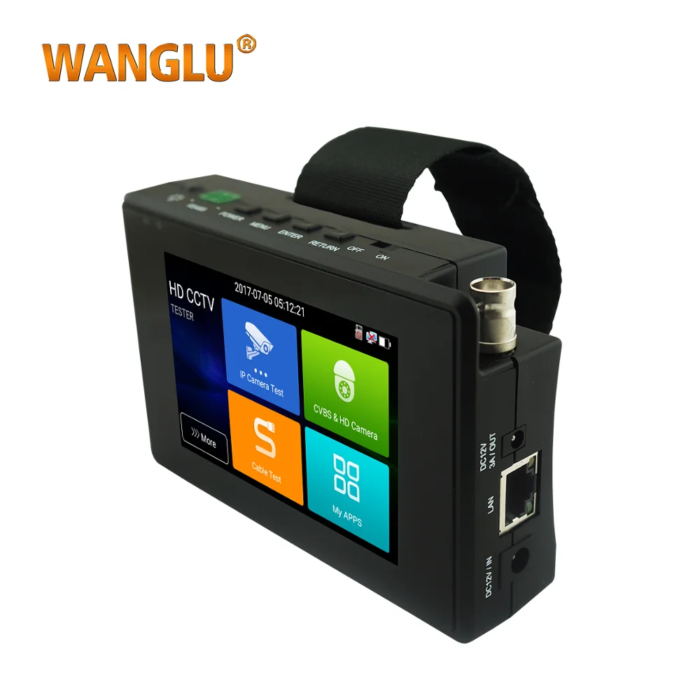 WANGLU новый 4 дюймовый стандартный коаксиальный HD 0 CCTV тестовый монитор с 4K H.265 IP CVI TVI