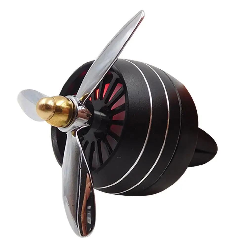 LED Light Car Air Freshener Force Propeller Shape Perfume Vent Clip Decor Vehicle Fan Aromatherapy Auto Interior Accessories | Автомобили