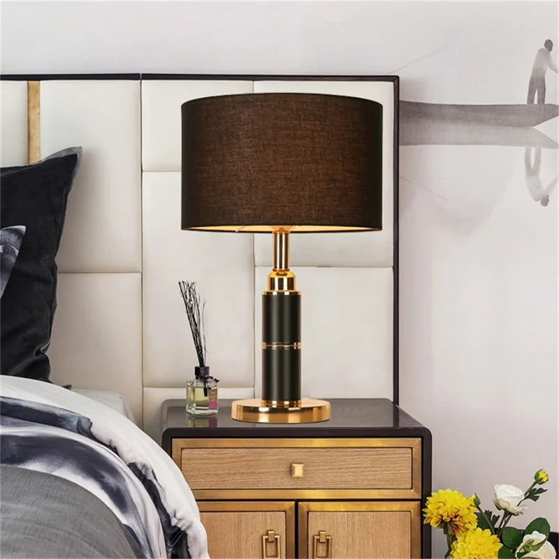 

Modern Luxury Design Table Lamps LED Black Desk Light Table Lamp Decorative Home Bedside Bed Room Decoration Home Decor Bb50