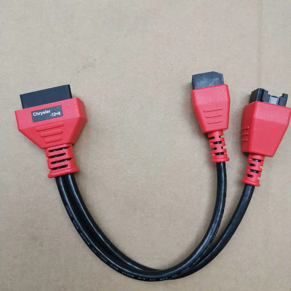 

AZGIANT высококачественный адаптер для Chrysler 12 + 8 для Autel MaxiSys Elite/ MS908/ MS908P/ MS908S Pro 12pin 8pin кабель