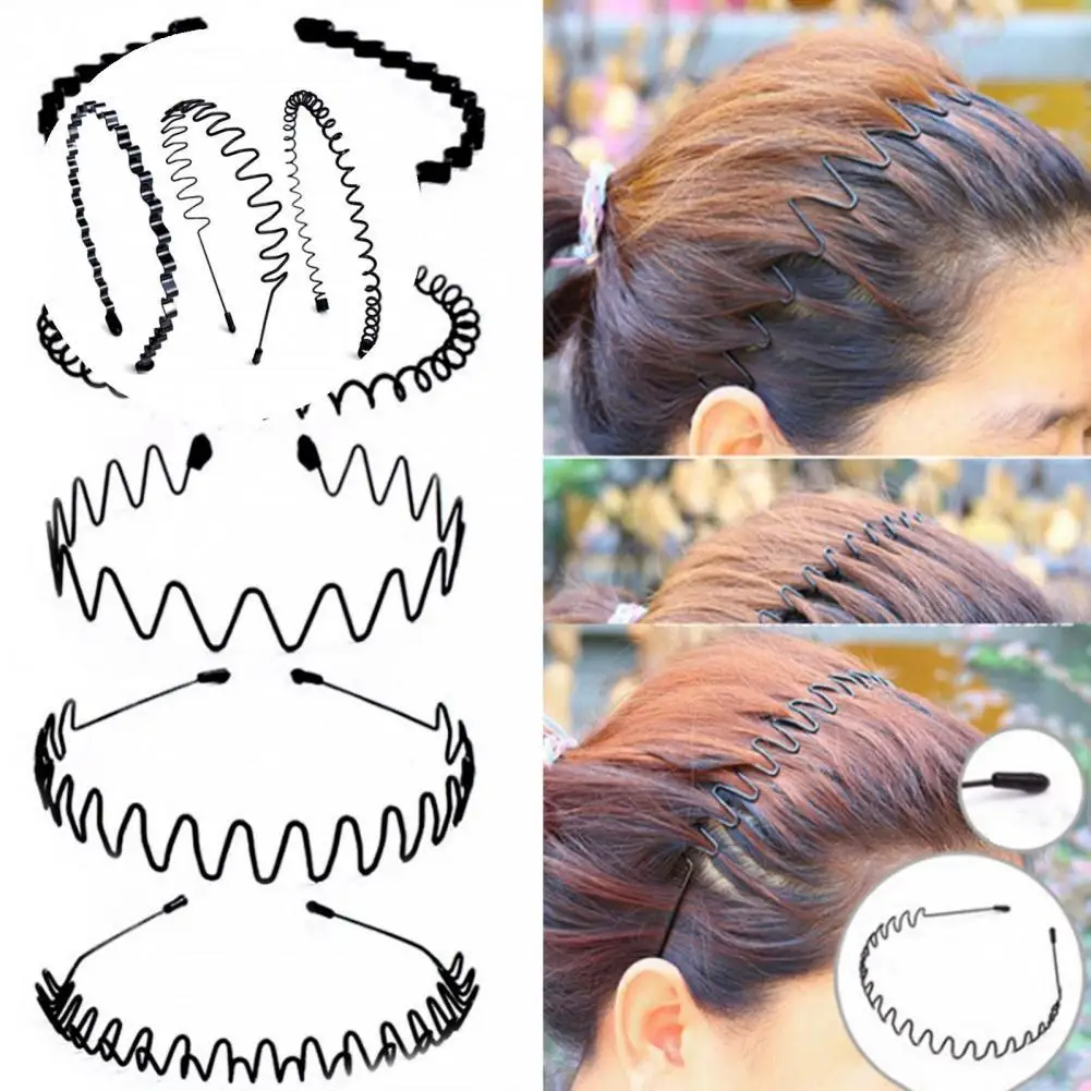 3 Pcs/Set Sports Hair Band Great Stable High Elasticity Sports Hair Band Portable Anti-deform Hair Hoop