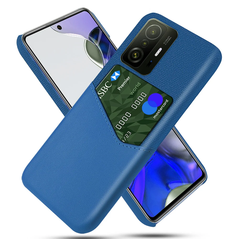 

Mi 11T Pro Card Slots Cover Business Funda For Xiaomi 11T Pro Mix 4 Poco X3 NFC F3 M3 Mi 11X 11i 11 Pro Ultra Lite 5G Phone Case