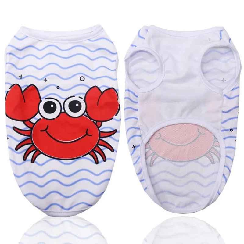 

Cartoon Fruit Dog Clothes For Small Dog Summer Cute Pet Clothes For Dog Vest Pomeranian Clothes Casual Puppy Clothes