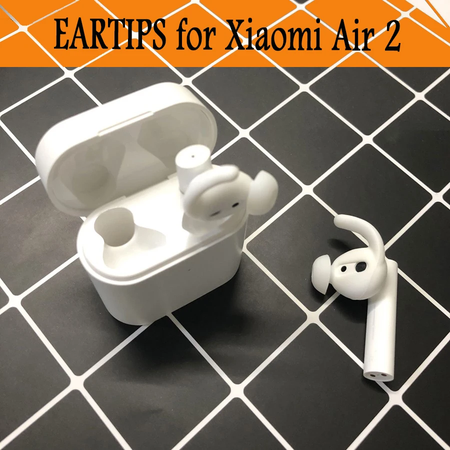 Мягкий тонкий Противоскользящий чехол для наушников Xiaomi Air 2 силиконовый Apple AirPods