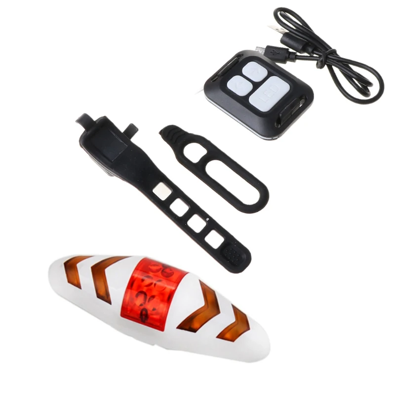 

Rechargeable Bicycle Turn Signal Lamp Wireless Remote Control Bike Tail Light