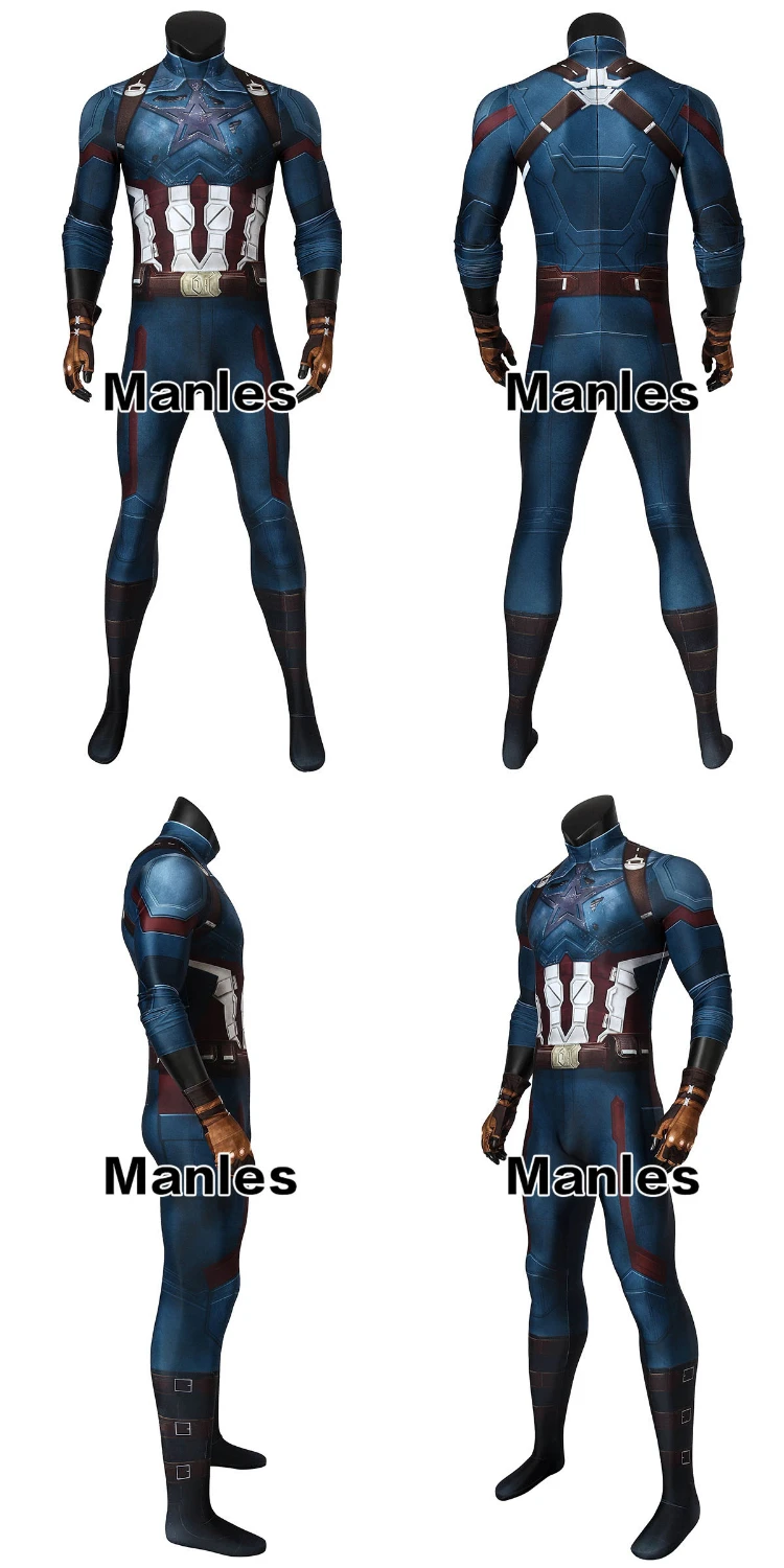 Костюм Капитана Америки, косплей, Steve Rogers, для взрослых, Мстители, 3 бесконечные войны, на Хэллоуин, карнавал, комбинезон, перчатки, 3D принт, спандекс
