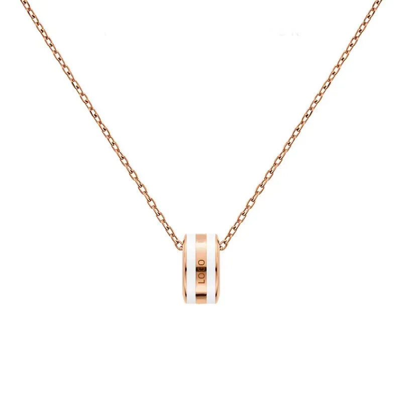 

EDY New Fashion Titanium Steel Couple Silver Rose Gold Wild Punk Original Dw Necklace Clavicle Chain Female Necklace Jewelry