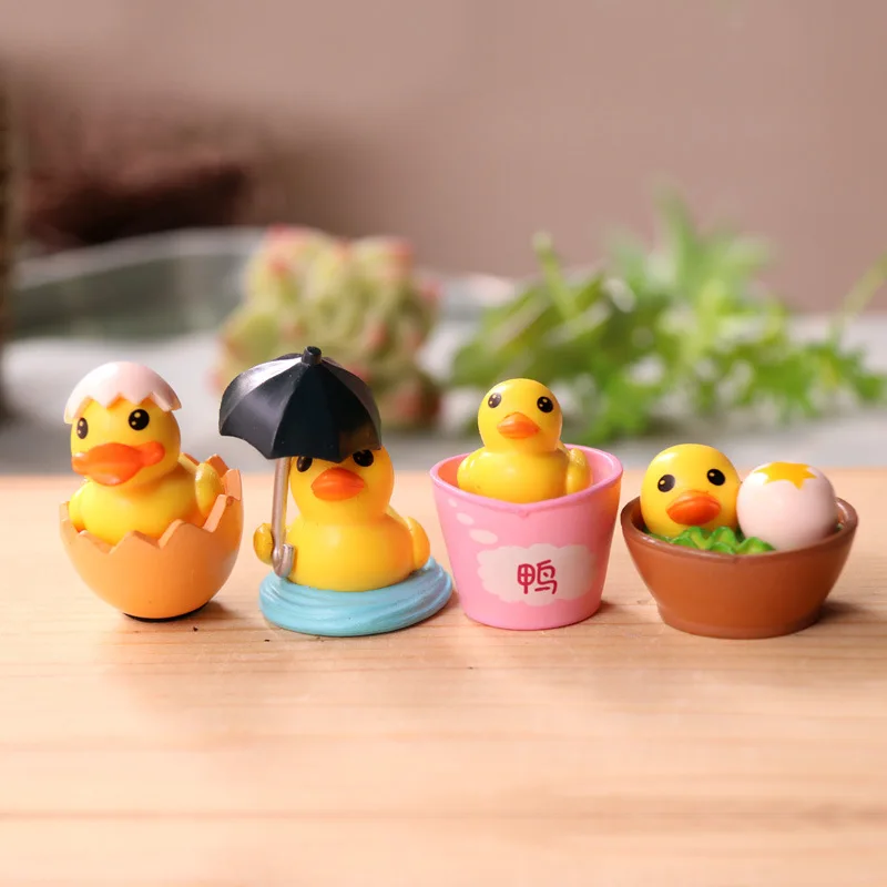 

Миниатюрные фигурки BAIUFOR из мультфильмов, фигурка утки, 4 шт.