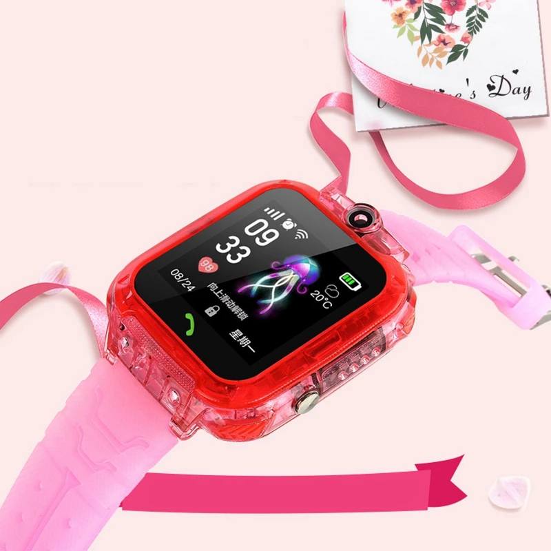 S12 дети телефон Smartwatch с HD экран IP67 Водонепроницаемый gps часы видео чат пресс Смарт