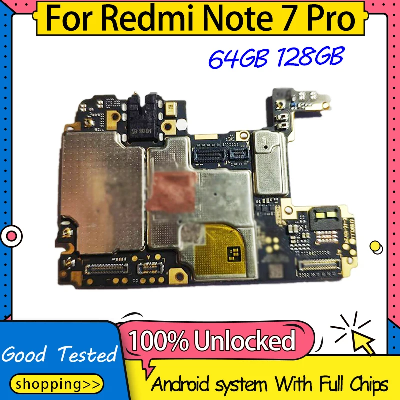 Материнская плата 64 Гб 128 ГБ для Xiaomi Hongmi Redmi Note 7 Pro материнская логическая