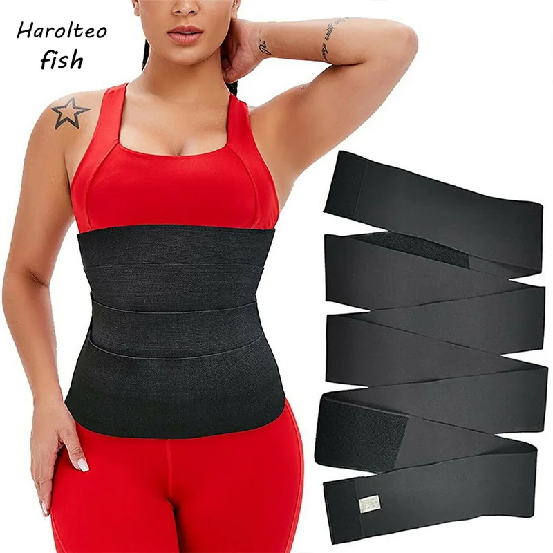 

5m Elastic Waist Trainer Corset Belly Tummy Wrap Fajas Waist Cincher Slimming Belt Modeling Strap Weight Loss Body Shaper