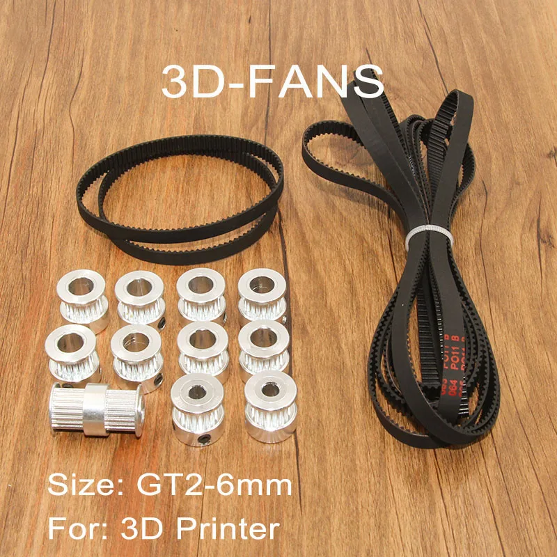 1 комплект 3D принтеры UM2 Ultimaker2 2GT 6 мм ременный шкив 20 teeth диаметр 5 мм/8 ремня