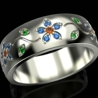 european and american personalized creative petal ring