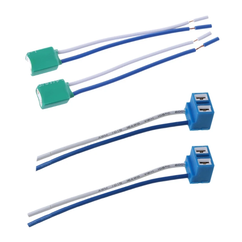 2 шт. H7 гнездового разъема Керамика розетки авто лампы адаптер для с