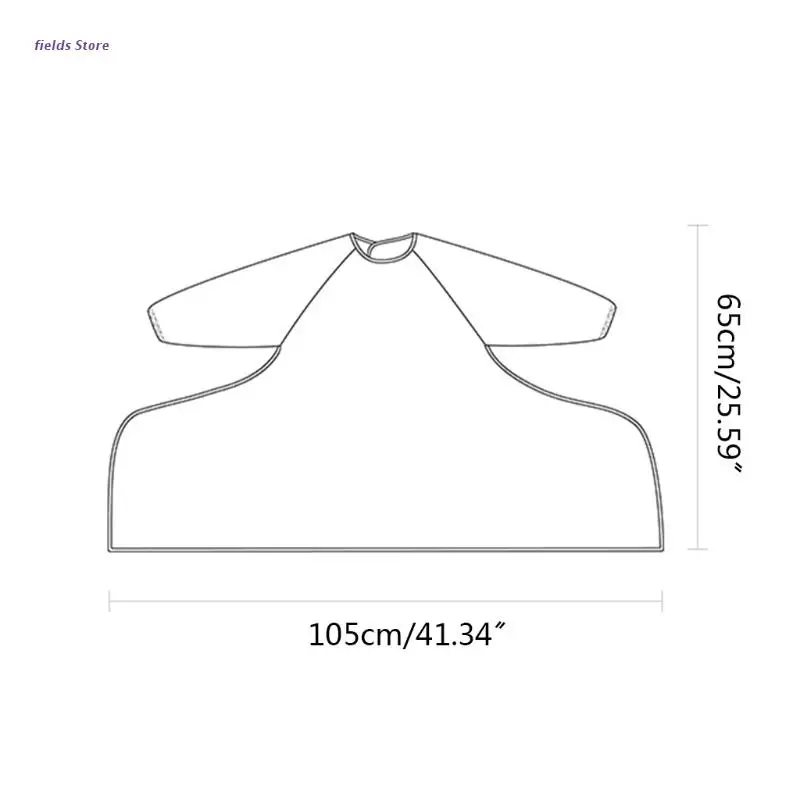 

Newborn Long Sleeve Bib Coverall with Table Cloth Cover Baby Dining Chair Gown Waterproof Saliva Towel Burp Apron